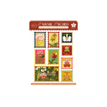 Endemic Orchids Postage Stamps Journaling Sticker Sheet