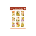 Native Orchids Postage Stamps Journaling Sticker Sheet