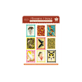 Transient Vintage Postage Stamps Journaling Sticker Sheet