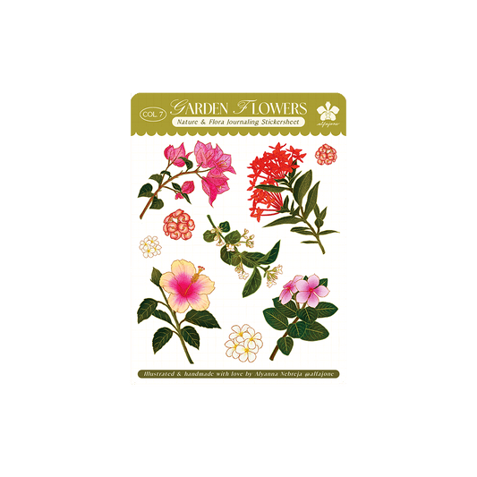 Garden Flowers - Journaling Sticker Sheet