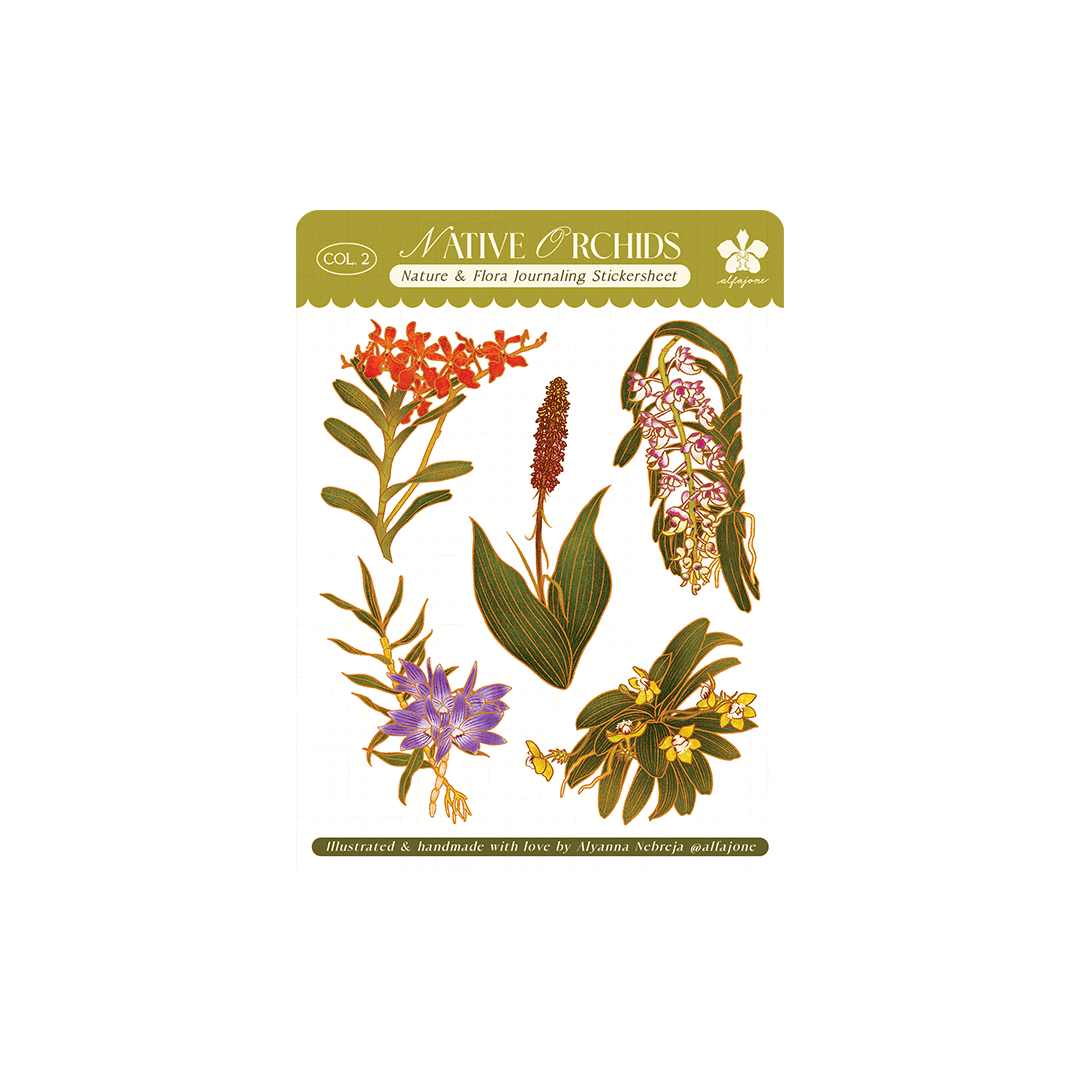 Native Orchids - Journaling Sticker Sheet