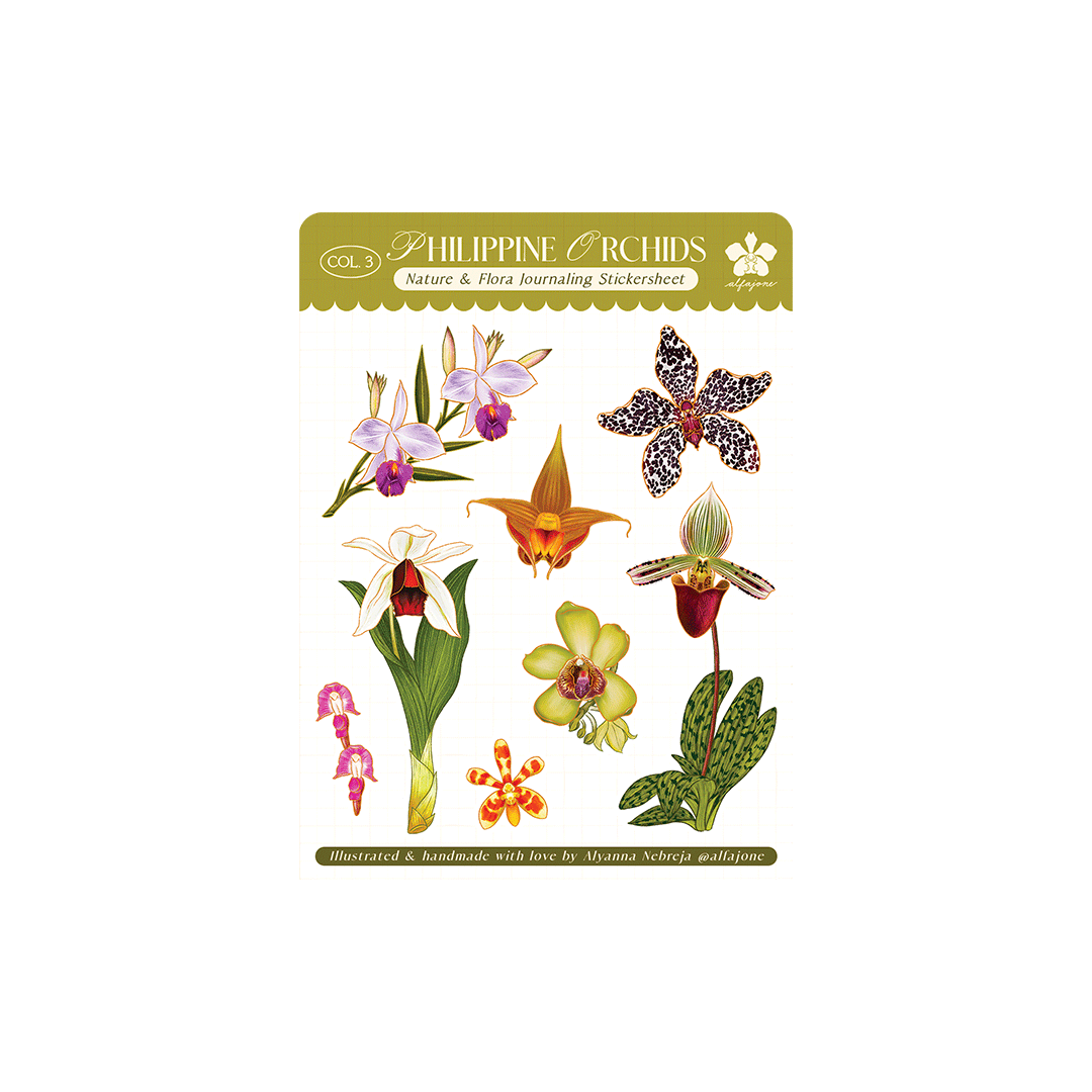 Philippine Orchids - Journaling Sticker Sheet