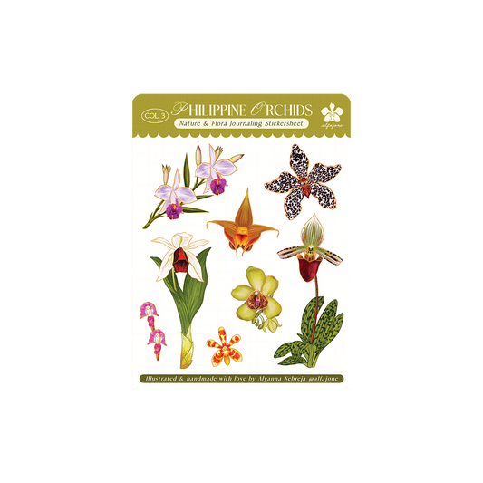 Philippine Orchids - Journaling Sticker Sheet