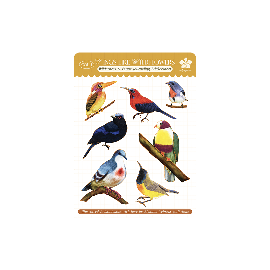 Wings like Wildflowers Journaling Sticker Sheet