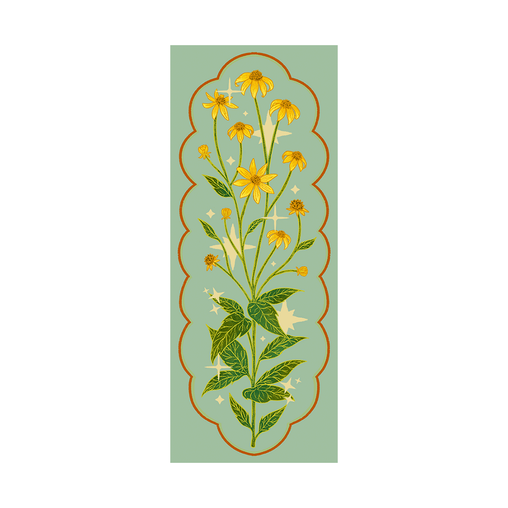 Tall Perennials Foiled Bookmarks Collection I