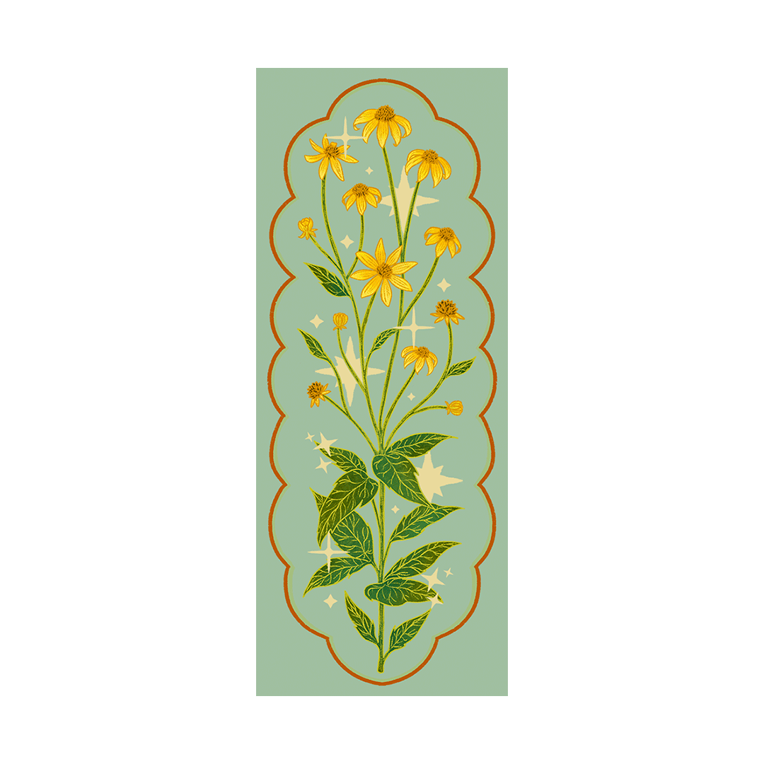 Tall Perennials Foiled Bookmarks Collection I