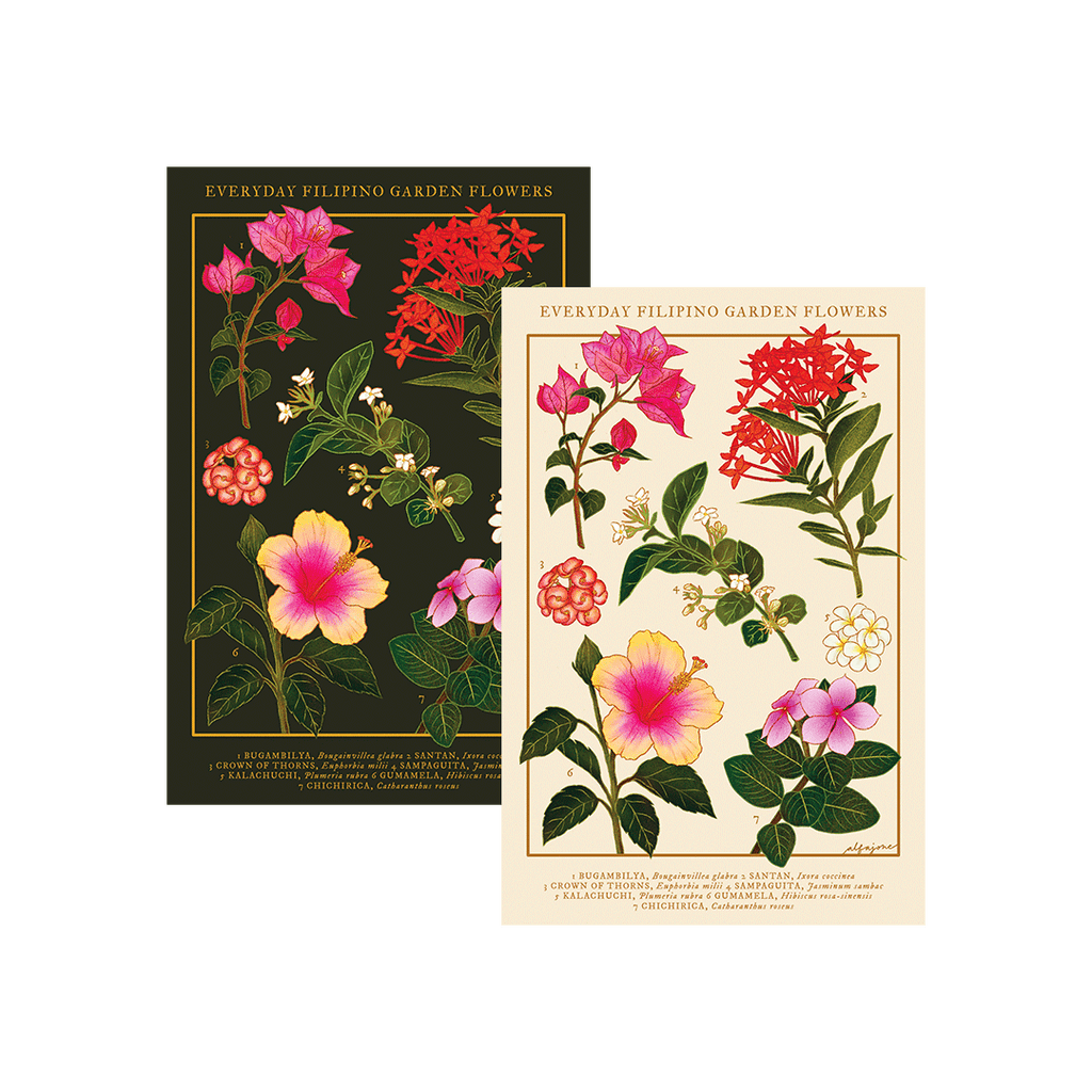 Everyday Filipino Garden Flowers Postcard