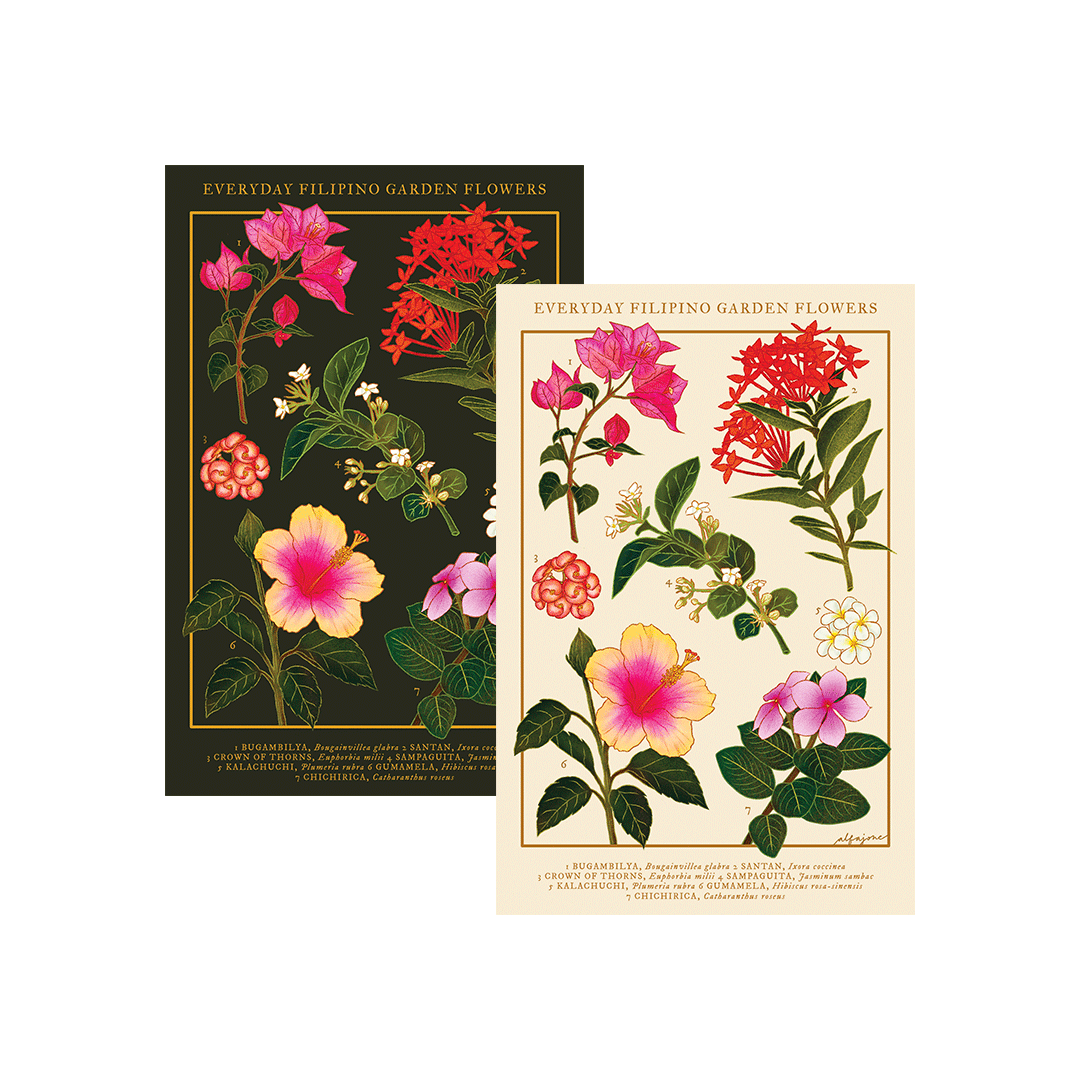 Everyday Filipino Garden Flowers Postcard