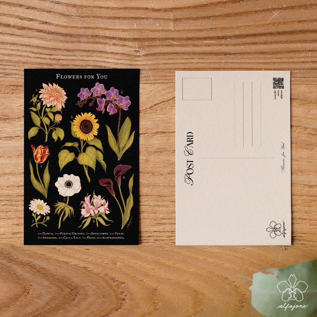 Flowers for You Postcard