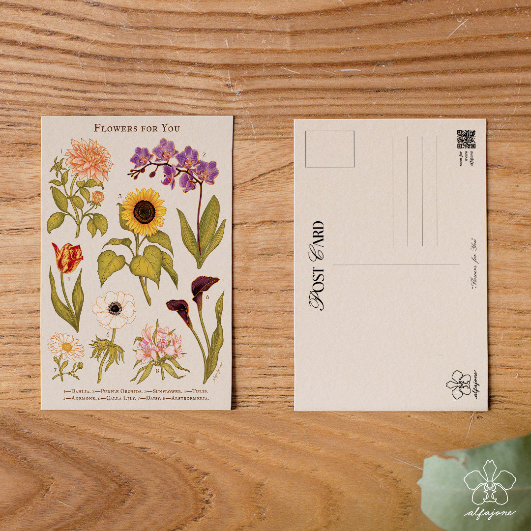 Flowers for You Postcard