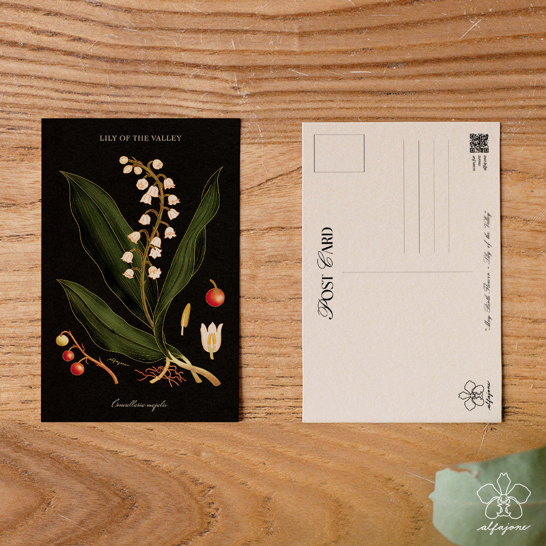 Lily of the Valley - May Birth Flower Postcard