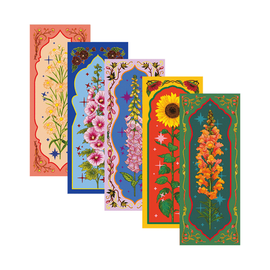 Tall Perennials Foiled Bookmarks Collection II